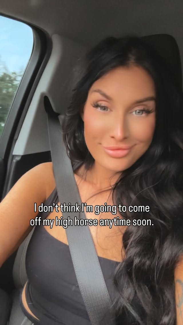If anybody wants to jump on the high horse train with me, here’s what’s included:
• Being a baddie.
• Being confident as fuck.
• Becoming a magnet for everything that serves your highest good.
• Loving yourself unapologetically.
• Building up the women around you instead of competing with them.
• Being just delulu enough to chase the biggest goals and dreams because you believe you create your own reality.
Zero limits.
But seriously…
You don’t have to love glam, makeup, girly things, or luxury to embody any of that.
To me, that’s what being Dangerously Beautiful is really about.
It’s not the makeup. It’s the confidence behind it.
It’s choosing yourself. Walking into every room like you belong there. Believing you’re worthy of the life you dream about. Refusing to shrink yourself to make other people comfortable.
So no… I don’t plan on coming off my high horse anytime soon.
And neither should you.
Toodles 😘✌🏼