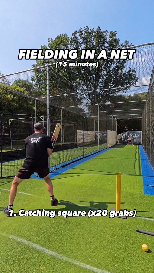 FIELDING IN A NET 🥅
Imagine what would happen to the global standard of fielding if every player dedicated 15 minutes of their time to catching and throwing, after or during every net session… 🫠
Most club players net 1-2x per week
Most CAG players net 2-3x per week
Imagine 🤓
#fielding #cricket #athletic #movement #net #standards #speed #catch #throwing #pickup #catching