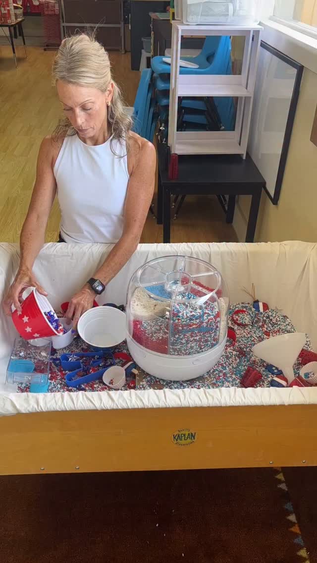 👀 Any guesses as to what we have next?? #cleanup #sensorybin #classroom #sensory #summer