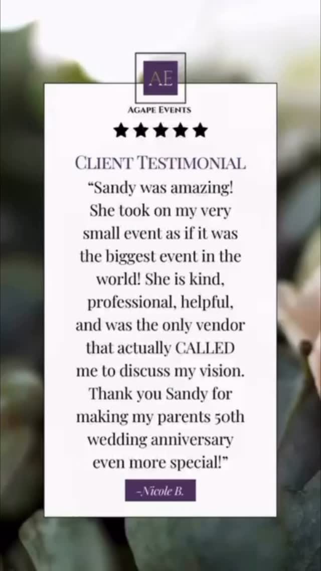 Nicole’s review warms our hearts! ❤️ Planning an event, big or small, deserves personalized attention! That’s the Agape Events difference- we’ll always make time for you and want to dive deep into what you’re envisioning! Let’s create unforgettable memories together!👏
✅Serving all of the Dallas-Fort Worth Metroplex
Your vision, our expertise!
Sandy at Agape Events
✨ Event Planning | Coordination | Design
🌟 Making YOUR day special, stress-free, and one to remember
📧 sandy@agapeevents.net
📱 817-308-4292
💻 agapeevents.net
Event Planning DFW | North Texas Parties | Birthday Parties DFW | Baby Showers North Texas | First Birthdays | Themed Events DFW | Event Decor North Texas | Family Celebrations DFW | Stress-Free Hosting | Custom Backdrops DFW | Balloons North Texas | Table Styling DFW | Kids Parties North Texas | Memorable Moments DFW
#agapeevents #dfwevents #northtexasevents #eventdecor #dfweventplanner