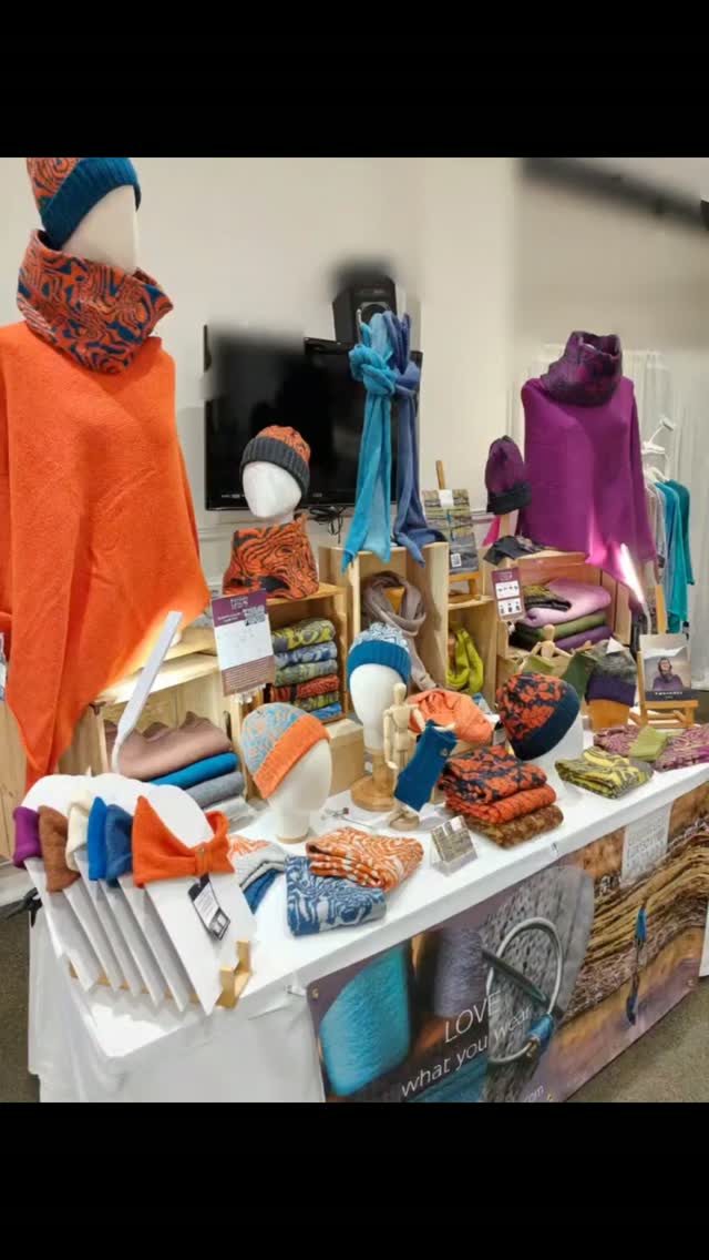 All set up at @crafts.ofthenorth Lake Road, Keswick. Come on inside it's bright and cheerful a nice respite from the dark grey clouds and rain outside.