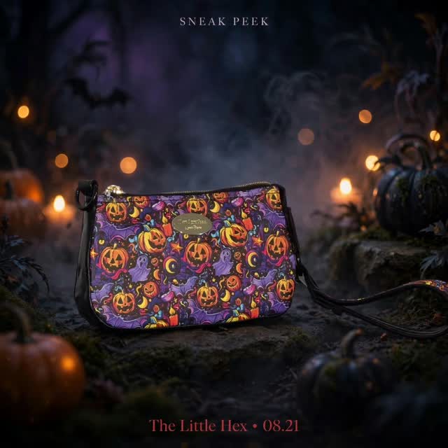 Someone asked if the sisters will have a mini... 👀
Meet The Little Hex — the pumpkin sister. 🎃
She's Simply Boo-tastic and coming 08.21 with Midnight Prowler & Bubble & Brew
Which sister is your favorite so far? 👇
#handmadebags #halloweenbags #pumpkinbag #wristlet #spookyseason thelittlehex