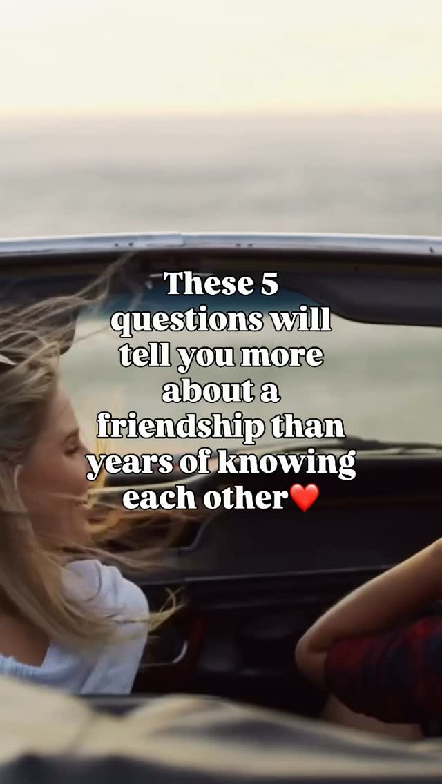Friendships deserve more than just “How’s work?” ❤️
The best conversations don’t always happen naturally. Sometimes, all it takes is one good question.
Save this for your next coffee date, girls’ night or long drive, and see where the conversation takes you.
💬 Which question would you ask first?
📩 Send this to your best friend
#bff #bestfriend #questionstoask #reels #conversation