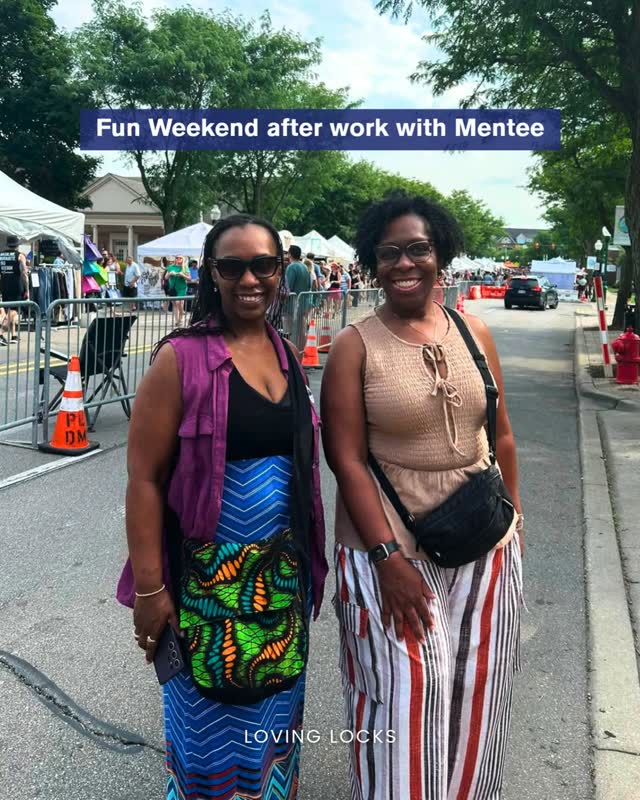 Last month, after a full weekend of learning and hands-on mentorship, Janelle and mentee Melissa took some time to enjoy Art in the Park in downtown Plymouth. 🎨💛
Mentorship isn't just about building skills. It's also about building connections, sharing experiences, and making memories along the way.
#LovingLocks #Mentorship #ArtInThePark #DowntownPlymouth