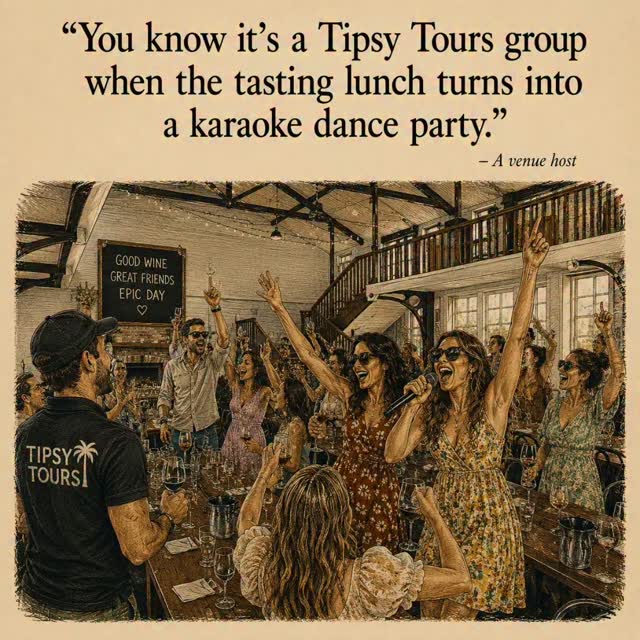 You know it's a Tipsy group when the tasting lunch turns into a karaoke dance party.
#dailymotivation #tipsytours