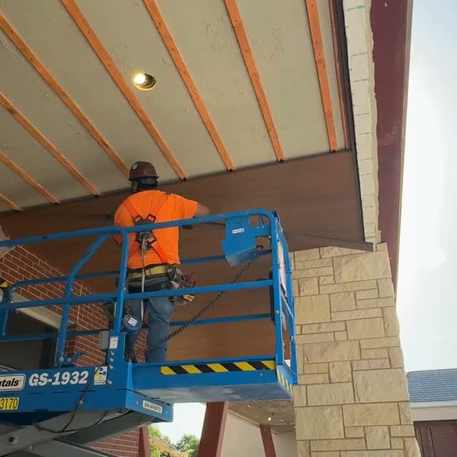 Wait for it...Thats a lot of ceiling cladding.
The warmth of wood with the precision of commercial construction.
Wood-look ceiling cladding adds a completely different feel to a space, and getting it right takes patience and attention to detail. Every panel has to line up cleanly to create a seamless finished look.
Our crew takes pride in the little things that make a big difference. Great work by the team bringing another design to life.
#metalstudframing #commercialconstruction #generalcontractor #metalstud #framing
