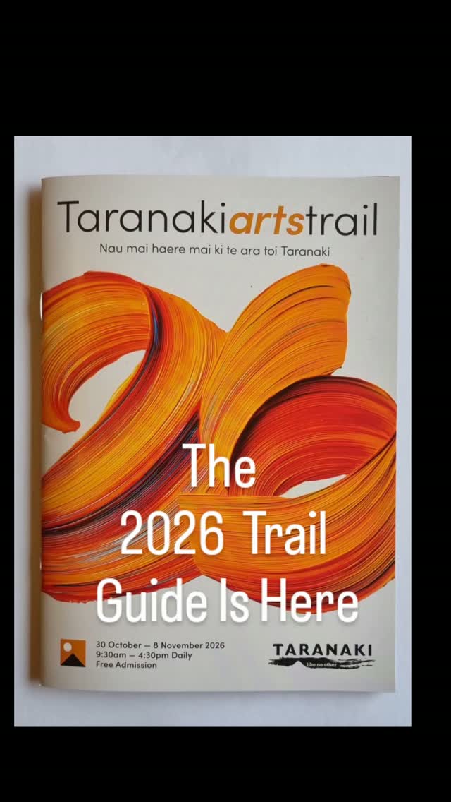 ✨ It’s a kind of magic... The official 2026 Taranaki Arts Trail brochures have officially landed! 📖⛰️
We are thrilled to launch this year's physical guide, complete with our iconic regional map, comprehensive artist directory, and everything you need to plan your self-drive creative itinerary.
Pick up your copy starting late August at local galleries, information hubs, libraries, and creative spaces across the Motu. Planning a regional getaway? Look out for our joint artist studio listings on the Centuria Taranaki Garden Festival maps too! 🚗🍂
Prefer to browse digitally? Head over to our website to explore the interactive directory and map right now.
🗓️ 30 October – 8 November 2026
⏰ 9:30 AM – 4:30 PM Daily
🎟️ 100% Free Community Event
👉 Link in bio to view the digital brochure!
#TaranakiArtsTrail #TaranakiArts #SupportLocalArtists #NZArt #TaranakiLikeNoOther