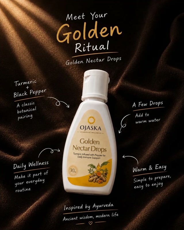 A little drop. A golden start to your day. 💛
Meet Golden Nectar Drops, our turmeric-infused liquid with black pepper, thoughtfully made for an effortless Ayurvedic-inspired wellness ritual.
Just add a few drops to warm water and watch it dilute easily, turning your everyday glass into a simple golden wellness ritual.
Turmeric + Black Pepper | Easy to Dilute | Daily Wellness
#GoldenNectarDrops #AyurwaySunol #AyurvedicWellness #BayareaWellness #Turmeric