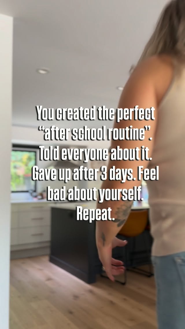 try this instead
see the thing about all of these after school routines I’m seeing on social media is that rely on the kids to do 15 steps after coming home from a super overstimulating day
& because of this lethal combination of TIMING & EXPECTATION, I’m willing to bet - they won’t work
when it comes to timing, after school is not greatest time to expect our kids to be dialled in - if your house is anything like ours at that time it’s… 🌪️ 😭😡‼️🤪
& the expectation is high - I’m all for calling our kids up to do more, notice more & contribute more but 15 sequential steps is TOUGH
but the intention is spot on
build a framework
create expectancy
establish a habit
eliminate the nagging
create a home that is easier to maintain
so instead of an after school routine doomed to fail, try the Daily Reset
this is the secret sauce that we give to every client after a session, the ultimate maintenance tool & we want to share it with YOU
a 15 minute daily habit that keeps today’s chaos from rolling over into tomorrow
you determine the best time for your family
every single person contributes (big & small)
you can make it fun (think music, games, 🪩 💡)
you remove the idea of perfect
& end up with an easier to tidy home
comment ‘RESET’ for the free checklist
________
Canadian mom life, mom life canada, relatable mom content, mom humour, funny mom moments, motherhood unfiltered, real mom life, mom struggles, busy mom life, mom of girls, parenting humour, chaotic mom life, honest motherhood, mom routines, mom hacks, working mom life, stay at home mom life, mom content creator, family life canada, mom reels, mom jokes, motherhood journey, parenting in canada, organized family, organized home, mom lifestyle, millennial mom life, mom community canada, decluttering, simplify your home, decluttering tips, Simplify your home, Professional organizer, Family homes
#professionalorganizer #homeorganization #organizedliving #simplifyyourhome #declutteredlife