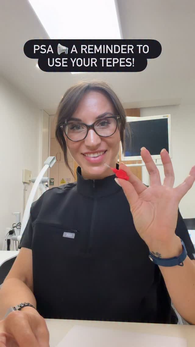 PSA: Please clean in between your teeth! Take the message and pass it on ⏩ #LondonHygienist #Tepe