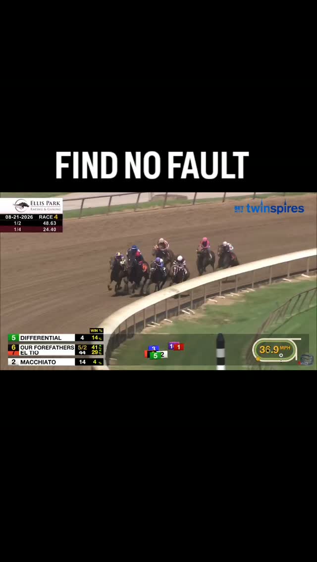 WINNER! FIND NO FAULT First career win for this @albaughfamilystables , @westpointtbreds and Spartan Equine Racing's 3yo Blame colt. Previous 4 races in the money, he finally lands in the winner's circle! Great job jockey @gerardocorrales.507!