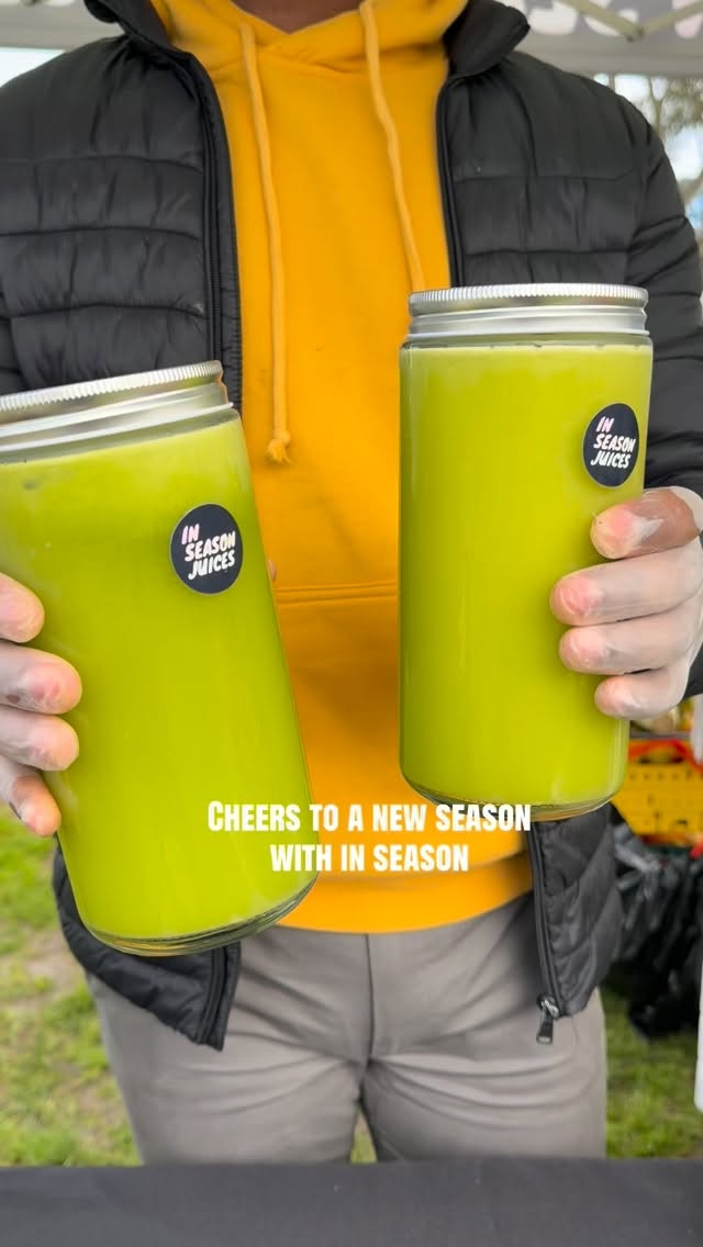 Who’s ready for a new season with in season? #inseasonjuices #coldpressedjuice #juiceoftheday