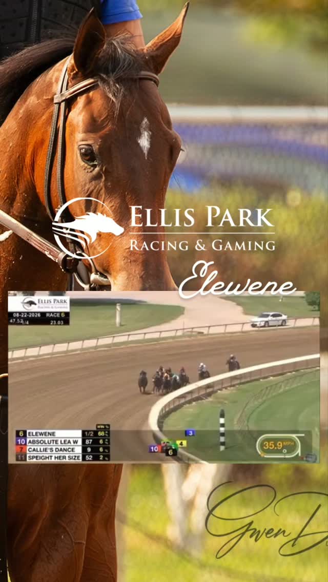 WINNER #2 ON THE DAY! Promises Fulfilled filly ELEWENE showing what we already knew, she's got it going on! Impressive win and second on the day for the team and Martin Garcia! Congratulations Bob and Debbie Baron!