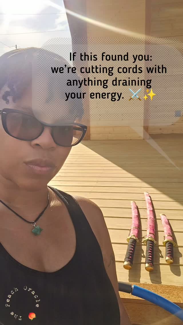Something about sword work has always fascinated me—the focus, discipline, and control behind every movement. ⚔️✨ And with a little Reiki energy? We’re cutting cords and calling our power back.
Katana. Wakizashi. Tanto. I’m practicing the movement, building my focus, and tapping deeper into that warrior energy. 🥷🏽
#Katana #CordCutting #ReikiHealing #EnergyHealing #WarriorEnergy