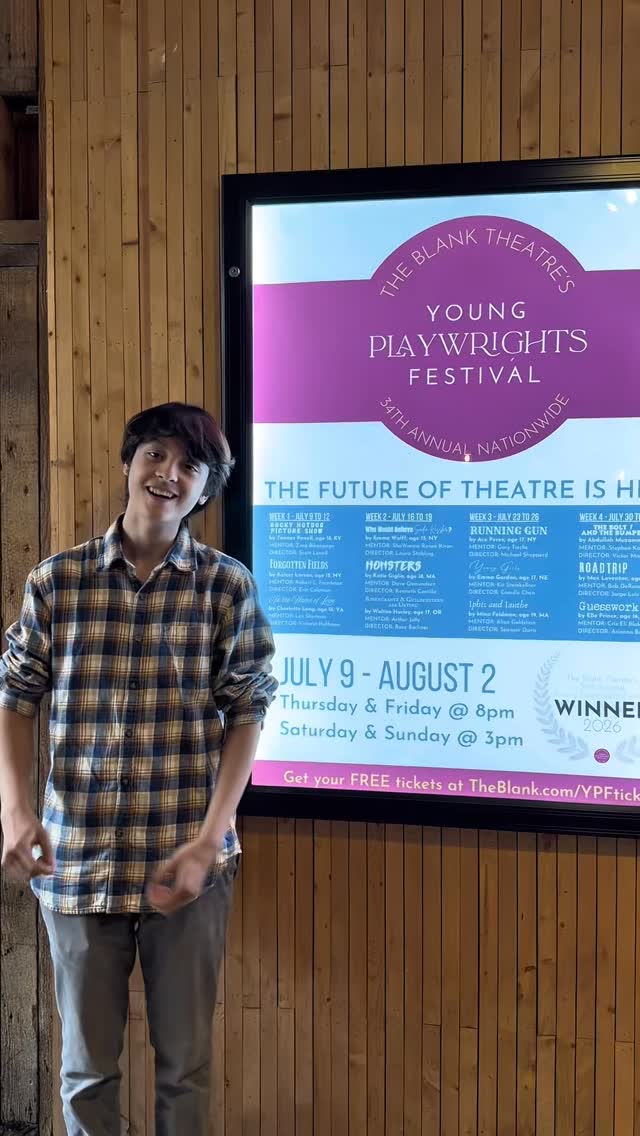 Meet YPF34 winner Kaizer Larson, writer of Forgotten Fields 🌾
#ypf #youngplaywrightsfestival #lathtr #theatre #ypfamily