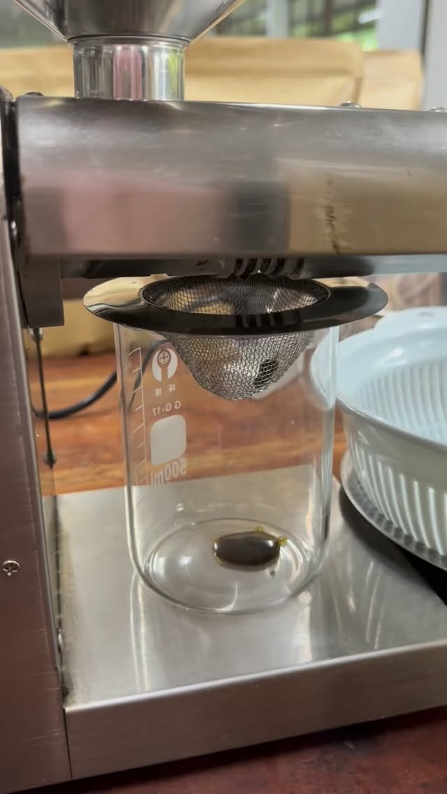 This is what real avocado oil is like. It is thick , it is waxy . It has not one but several melting points. That is how rich in varying fatty acids it has. There is a scent of caramel on toasted avocado though it is simply dehydrated, not cooked. It is not deodorized , nothing at all like the popular ones at the store. Expect the unusuals here. The unusual excellent ones here.