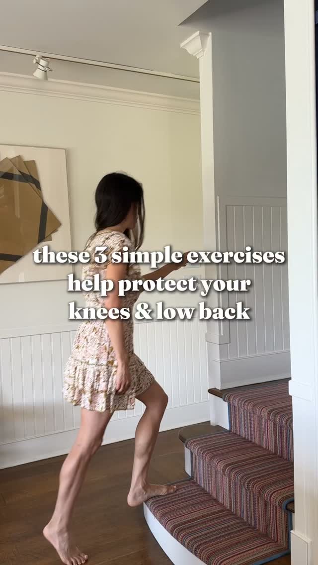 Calf strength is so important for balance, walking and supporting the way forces travel through your feet, ankles, knees and up into your hips and low back.
I love doing calf raises on a step because you’re building strength through the full range, including that lengthened position at the bottom.
One thing to watch: don’t let your heels splay out as you lift. Keeping good alignment helps you actually strengthen the muscles you’re trying to work.
Strong, mobile calves are such an important part of keeping your knees and low back supported and your whole body moving well.