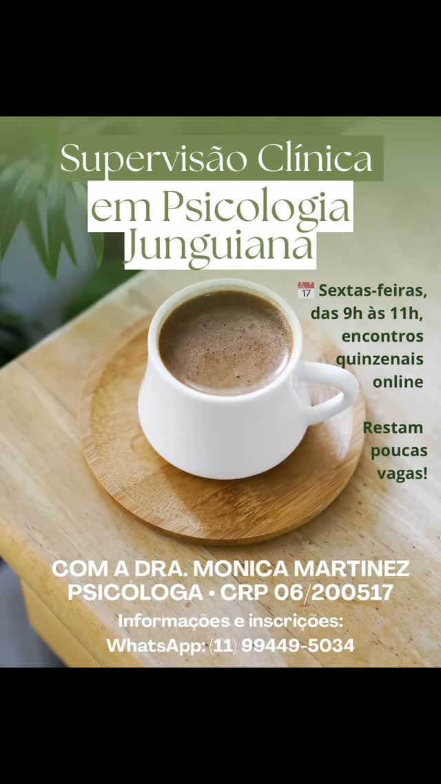 Aprofunde sua prática clínica a partir da abordagem Junguiana em um espaço de acolhimento, reflexão, troca e transformação. 🌿
A Supervisão Clínica em Psicologia Junguiana é um espaço para refletir sobre a prática clínica, compartilhar experiências e ampliar o olhar sobre os processos que emergem no encontro terapêutico.
🗓️ Sextas-feiras, das 9h às 11h
💻 Encontros quinzenais e on-line
🔒 Restam poucas vagas!
Com a Dra. Monica Martinez
Psicóloga • CRP 06/200517
📲 Informações e inscrições: WhatsApp (11) 99449-5034
#supervisão #psicologia #junguiana #monicamartinezpsi #psicologiaanalitica #psicologiajunguiana #supervisaoclinica #praticaclinica #transformação