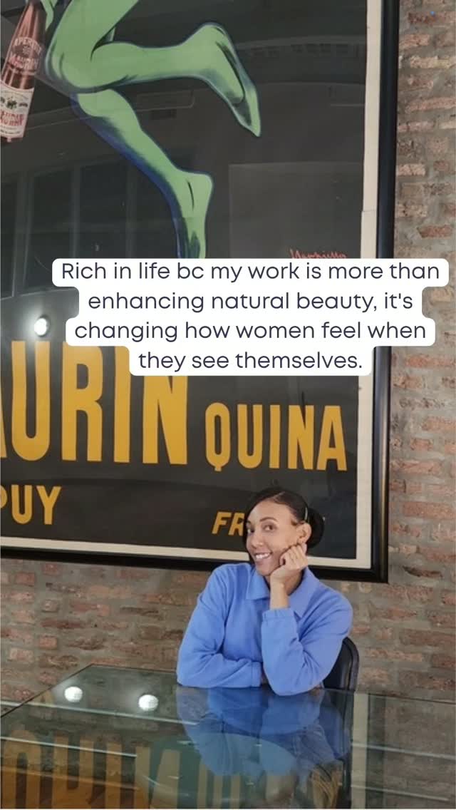 Rich in life. Rich in purpose. Rich in the way I get to make women feel. 💙
My work has never been just about enhancing natural beauty.
Yes, I love a good brow transformation, glowing skin, a fresh wax, and lash lift that make you feel like you woke up put together. ✨
But what means the most to me is watching a woman look in the mirror and see herself differently.
More confident.
More comfortable.
More radiant.
More her.
Because sometimes the transformation isn't just in the skin, brows, or lashes.
It's in the way you carry yourself when you leave my treatment room.
That's why I love what I do.
I'm not just creating beauty treatments. I'm creating moments where women get to reconnect with themselves, feel cared for, and remember just how beautiful they already are.
And THAT is something I will always be proud to be a part of. 🧚♀️
#RichInLife #ChicagoEsthetician #BlackEstheticianChicago #WestLoopChicago #ChicagoSkincare