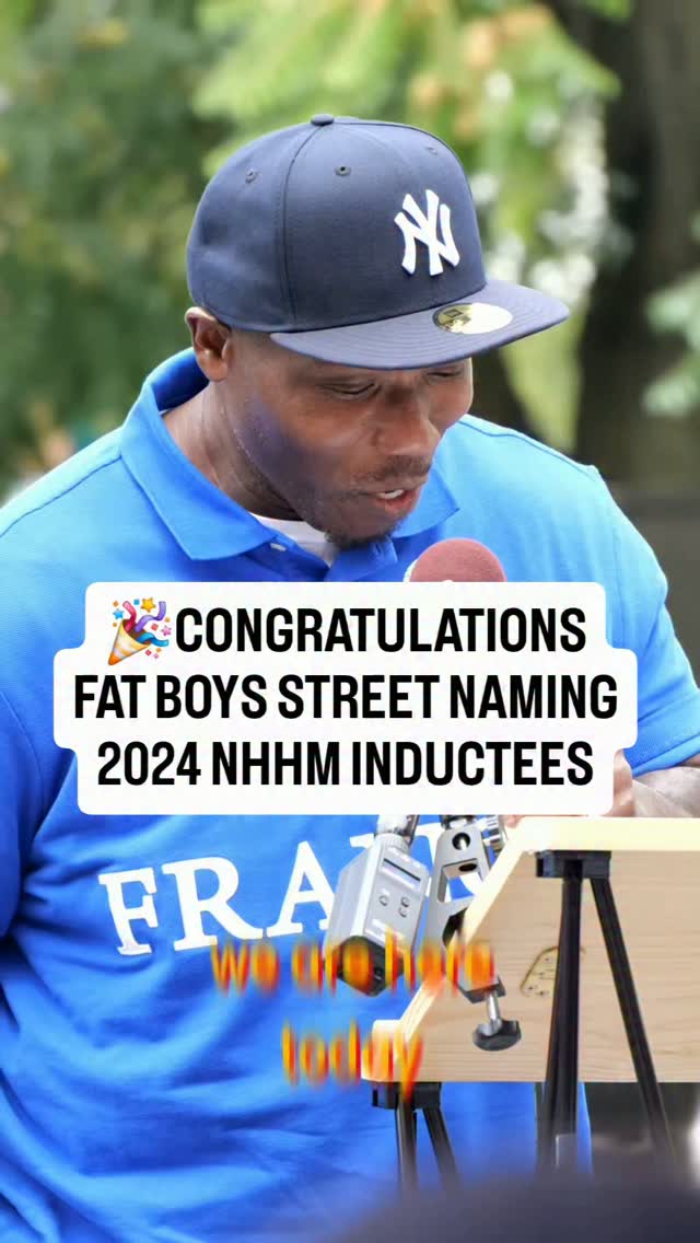 🎉Congratulations to the 2024 NHHM Inductees The Fat Boys @koolrockski RIP @princemarkiedee #RIPBuffLove on their street naming👑