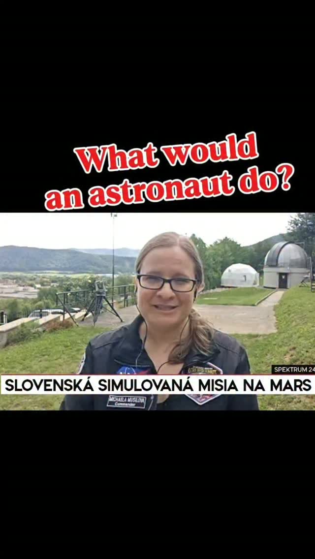 What would an astronaut do in a difficult situation on Mars? That's a thought I train analog astronauts with for simulated space missions, in order to help them handle their emotions when they're overwhelmed.
Everyone can have a bad day when they feel like giving up and going home. However, that won't be so easy to do on Mars one day, which is why we have to prepare ourselves for it during simulated space missions on Earth.
We discussed this during an interview for @joj24_official Spektrum 24 and I provided an overview of the research being conducted during the first simulated Mars mission in Slovakia. We also discussed how we selected the crew, what challenges they faced up to that point and what a typical day on the "Red Planet" was like.
➡️ If you would like to find out more, you can find the whole interview in my comments below (the link is in my bio too).
@cosmicregion_rv
Hvezdáreň v Rožňave a Gemerské osvetové stredisko @gos.roznava
Košický samosprávny kraj @kosickysamospravnykraj
#spacemission #space #spacescientist #astronaut #WomanFromMars