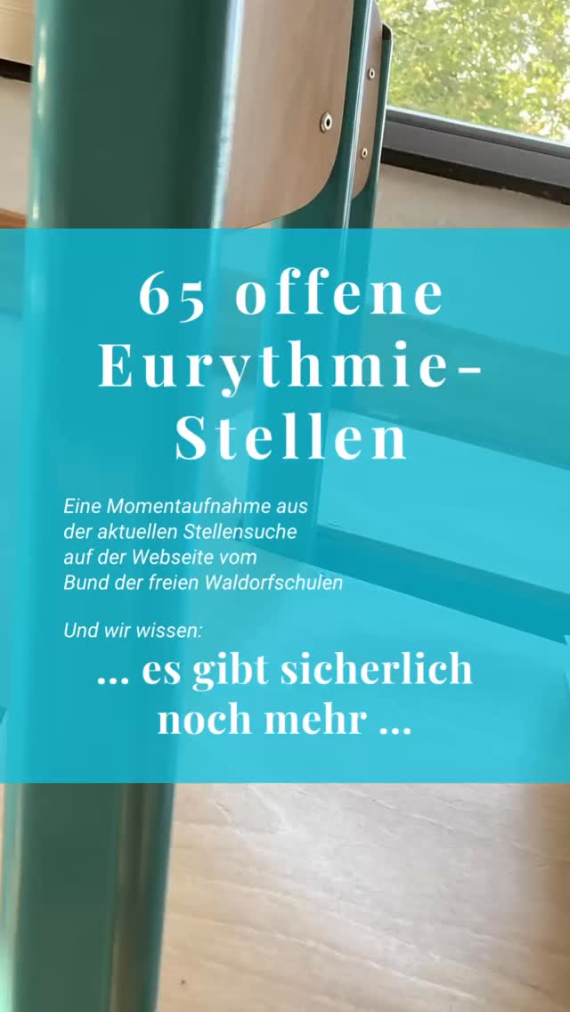 65 offene Eurythmie-Stellen – und was wissen wir eigentlich über die Situation dahinter?
Die Zahl stammt aus unserer aktuellen Stellensuche beim Bund der Freien Waldorfschulen (Stand 13.08.2026) Sie ist eine Momentaufnahme – und für uns ein Anlass, genauer hinzuschauen.
Denn wir wissen bisher zu wenig darüber, wie sich die Situation der Eurythmie an Schulen tatsächlich darstellt.
Was erleben Eurythmist an Schulen?
Was brauchen sie für ihre Arbeit?
Und was brauchen Schulen als Arbeitgeber?
Diesen Fragen widmen wir uns in einer empirischen Bestandsaufnahme.
Wir möchten Erfahrungen, Perspektiven und Daten zusammenführen und daraus Erkenntnisse gewinnen, die neue Handlungsmöglichkeiten eröffnen.
Das Forschungsprojekt befindet sich aktuell in der Startphase. Wir stehen also am Anfang – und nehmen euch mit auf den Weg.
Interessiert dich die Zukunft der Eurythmie an Schulen?
Dann folge uns und begleite die Bestandsaufnahme.
EURYTHMIE · FORSCHENDEHALTUNG · ZUKUNFTDEREURYTHMIE · PÄDAGOGIK · BERUFSBIOGRAFIE · GEMEINSCHAFT · ENTWICKLUNG