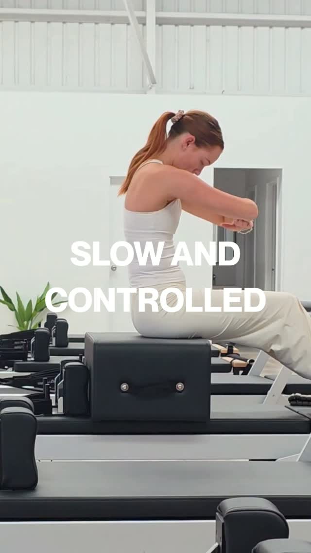 Pilates isn’t about rushing through the reps
It’s about slow, controlled movement — and then adding just enough challenge to make your body work a little harder.
This roll back is the perfect example. Start with the movement, find the control, then layer in the add-ons as you’re ready.
More challenge doesn’t have to mean moving faster or doing more.
Sometimes it means slowing it right down, staying in control and making every part of the movement count.
That’s where the magic happens