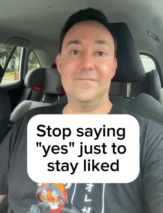 Stop saying "yes" just to stay liked #friends #parenting #barmitzvah #motivation #goals