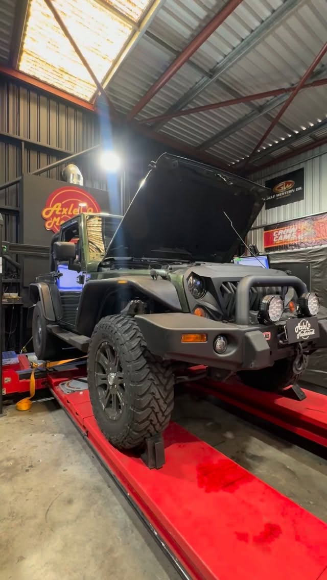 Stop driving a sluggish rig!๐
We strapped this Jeep Wrangler to the dyno to show exactly what a proper custom tune can do after a custom cat back and high flow cats from Adelaide Exhaust Centre.
One of our specialtyโs here at Axle Co is Mopar calibrations. Whether youโre running a V6 or V8, petrol or turbo diesel across Jeep, Chrysler, or Ram platforms
We know how to safely maximize your torque and horsepower.
Ready to feel the difference on the street or the tracks?
Bring it in! We can sort it.
#AxleCoMechanical #AdelaideMechanic #JeepWrangler #MoparTune #Dyno #CustomTune #Jeep #Ram #Chrysler #SouthAustralia
@adelaideexhaustcentre