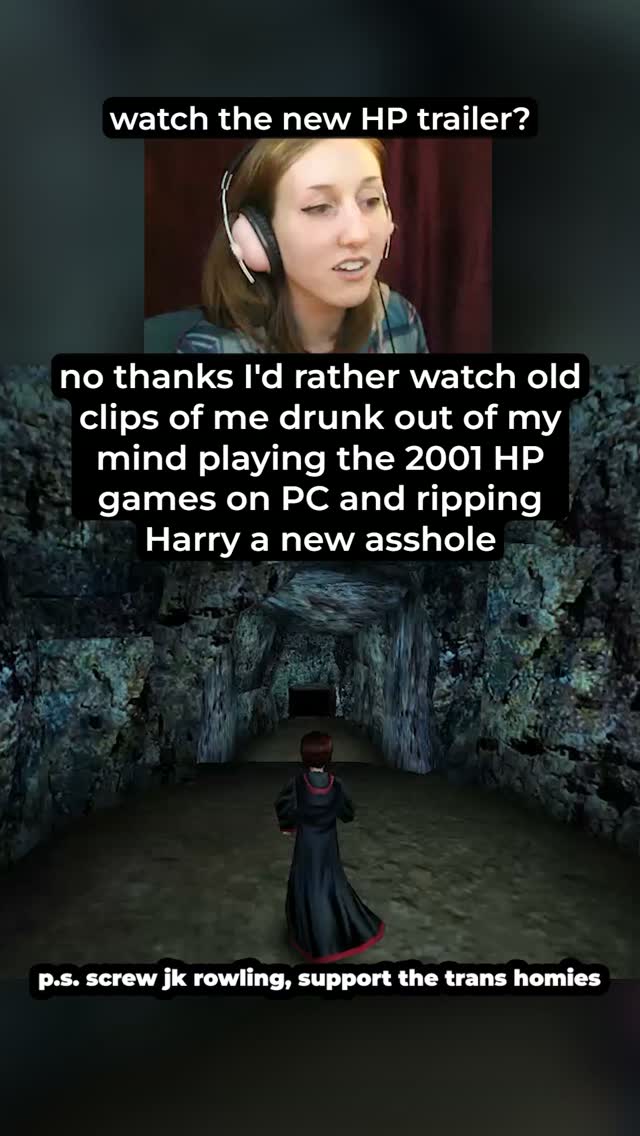 For every person who watches this clip instead of the new Harry Potter trailer I will high five my trans brother when I see him in two weeks 👍
.
.
.
.
.
#harrypotter #transrights idk what to tag here jk rowling sucks