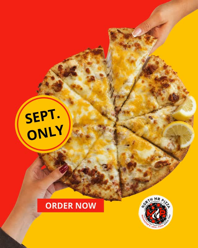 Meet us on The Porch. ๐โ๏ธ
Septemberโs Kitchen Rotational Pizza is bringing serious comfort-food energy from fried chicken that comes directly from Porch Fried Chicken:
๐ค Alfredo base
๐ Fried chicken (@porchfriedchicken)
๐ฅ Bacon
๐ง Mozzarella + cheddar
๐ฏ Honey butter drizzle
๐ Lemon wedges
Creamy, crispy, cheesy, sweet and just a little zesty.
The Porch Pizza is only here for Septemberโcome hang out while you can!
Are you squeezing the lemon over the whole pizza or one slice at a time?
๐ Order online: northmrpizza.com
๐ธ Tag us: @mrpizza_north
๐ MonโSat 11โ9 | Sun 12โ9