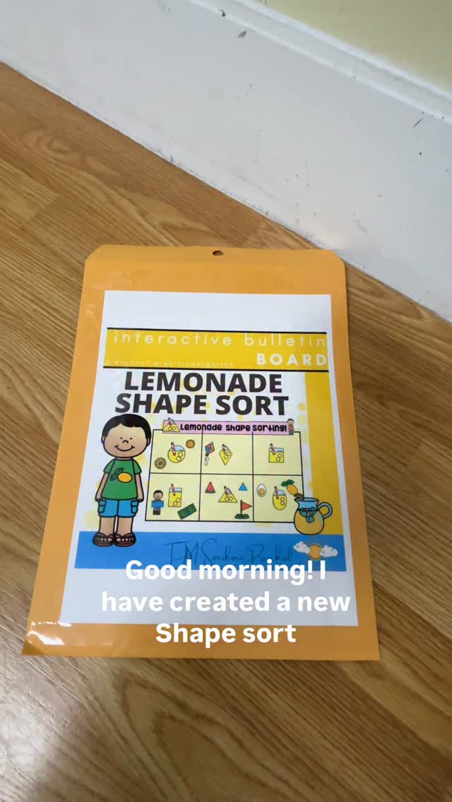 🍋 If you’re interested, I can DM you the link to this activity I made! Interactive bulletin boards are so fun to have in the classroom and this magnetic one is easy to use. Just comment “LEMON” and I’ll send you the link! #preschool #prek #teacher #classroom #summer