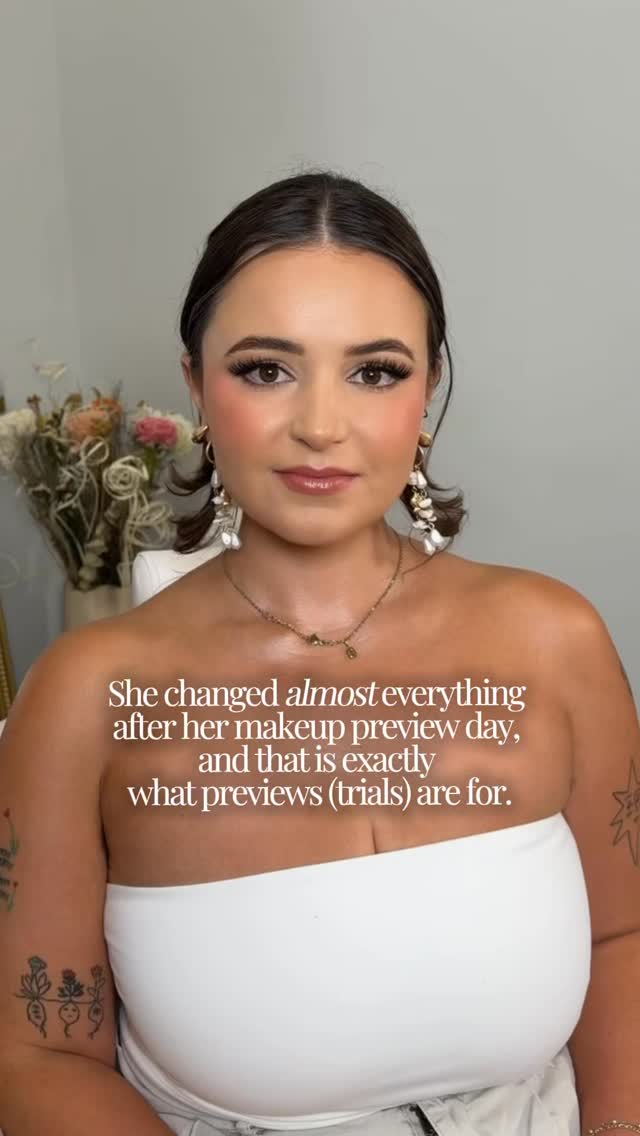 What if your best bridal inspiration turns out to be yourself? 🤍
On preview day, we created a more defined glam with fuller coverage, pink tones, and a complete lip combination. After wearing it, she realized she felt most like herself with the way she normally applies her own makeup.
So for wedding day, we used her everyday look as our inspiration and gave it a bridal touch.
We switched to minimal foundation, bronzy and peachy tones, and said goodbye to the pink. For her lips, we skipped the liner and lipstick completely because she only wanted her favorite gloss. Since her skin is also very sensitive, every step of her skin prep was gentle and intentional.
This is exactly why your preview matters. It gives us the opportunity to collaborate, listen to your feedback, and make adjustments before your wedding day.
There is no right or wrong bridal look. If you feel beautiful, confident, and completely like yourself, then we got it right.
2027 brides looking for a customized and collaborative bridal experience, inquire with VSB through the link in my bio. 🤍
Bridal Makeup @verosolimanbeauty
Bridal Hair @jesses_tresses
#NewJerseyBride #NJBridalMakeup #VeroSolimanBeauty