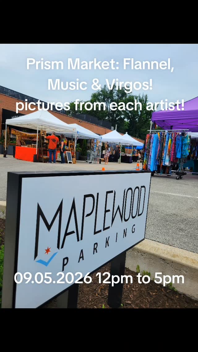 Here is a picture from almost every artist that's in the event today at Maplewood Public House in Glen Ellyn, IL! the Prism Market is from 12-5pm on 9.5.26 and features 17 local artists celebrating Virgo season, music and what should of been flannel weather. Suns out. Art is out.
If you are seeing this before the event is over come on out and celebrate a great curated Market with us and Sip and Shop the summer away. If you are seeing this after the event, definitely give us a follow and check out other events from the Streetz Artz Alliance. www.streetzartzalliance.com
#glenellyn #maplewoodpublichouse #streetzartzalliance #craftbeer #supportsmallbusiness