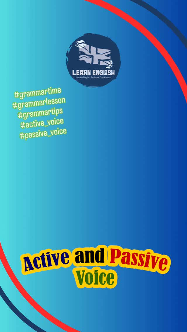 #learnenglish #GRAMMARTIME #grammartips #active_voice_passive_voice #englishteacher