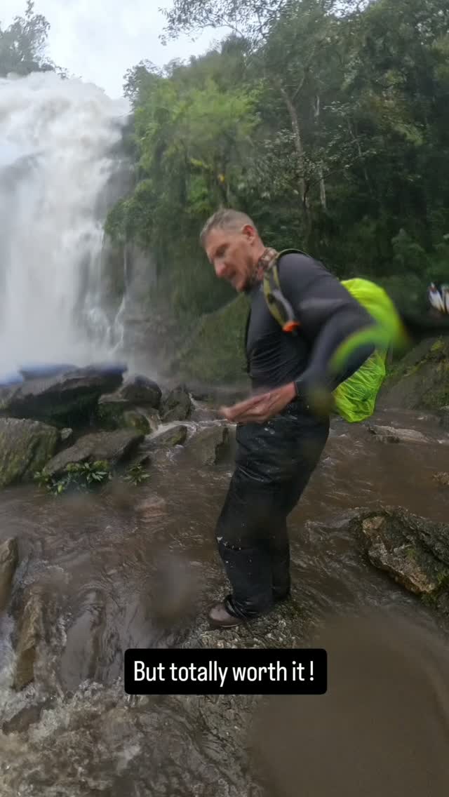 There is something about falling water that completely overrides my sense of self-preservation. 🤣
I see a waterfall and apparently looking at it from a sensible distance simply isn't enough.
I need to get closer.
Feel the spray.
Hear the noise become deafening.
Feel that ridiculous amount of energy crashing into the rocks around me.
Which occasionally means scrambling across slippery rocks while some small, sensible part of my brain points out that this is probably a terrible idea.
It's difficult to explain why I'm so drawn to waterfalls.
Maybe it's the contradiction.
Something can be incredibly beautiful and incredibly powerful at exactly the same time. There is no negotiation with it. No controlling it. You just get close enough to experience it while remembering that you're very much the insignificant one in the relationship.
And I think I rather like being reminded of that occasionally.
Wet. Slightly sketchy. Probably unnecessary.
But totally worth it. 😂💦
#Thailand #Waterfall #ThailandTravel #AdventureTravel #ChasingWaterfalls