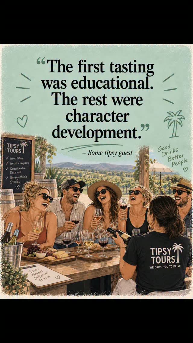 The first tasting was educational. The rest were character development.
- Some Tipsy Guest
#dailymotivation #quoteoftheday