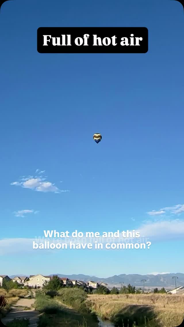 This hot air balloon, and I have so much in common! 😊🎈
#hotairballoons #denverballoonguy