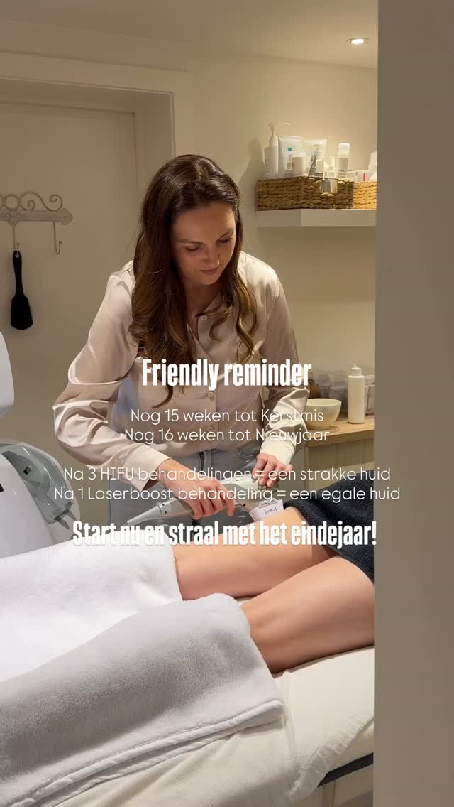 Het aftellen naar de mooiste momenten van het jaar is begonnen… ✨
Wil jij dit najaar een strakke huid en een intens stralende glow? Dan is nú het moment om te starten.
Voor een zichtbaar strakkere en stevigere huid is HIFU jouw go-to. Voor het mooiste resultaat adviseren we een kuur van 3 behandelingen, zodat je huid stap voor stap haar natuurlijke stevigheid en glow terugvindt.
Liever komaf maken met die hardnekkige vlekjes, oneffenheden en bultjes die je onzeker maken? Met onze Laserboost kan je al na één behandeling een zichtbaar verschil ervaren.
Want zeg nu zelf… je zit toch liefst met een glowy, egale huid aan de kerstboom? 🎄
Wacht niet tot december & begin nu.
Plan vandaag nog jouw behandeling en geef je huid de tijd om op haar mooist te stralen.
📲 www.purelle.be