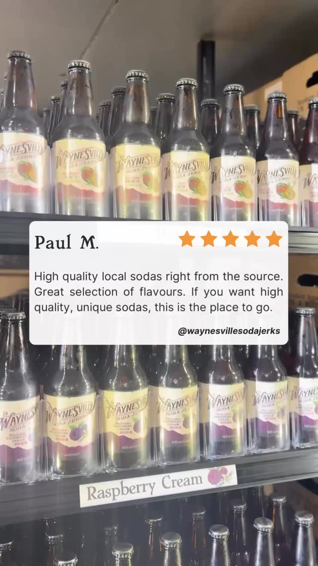 Thank you so much for this review, Paul! 💫 We’re so glad you’re loving our sodas and the flavor selection— reviews like yours genuinely help other folks discover us.
If you’ve enjoyed your visit to our gift shop or have a favorite Soda Jerk flavor, we’d love for you to leave us a review on Google (or wherever you like to share!) 🫧 It means the world to our small business. 🫶
#WaynesvilleSodaJerks #SmallBusinessLove #WaynesvilleNC #CraftSoda #ShopLocal