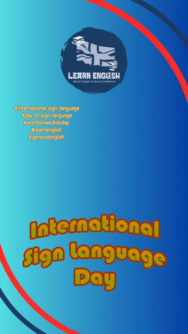#sign_language
#happyinternationalday of Sign Language #dayofsignlanguage #englishteacher