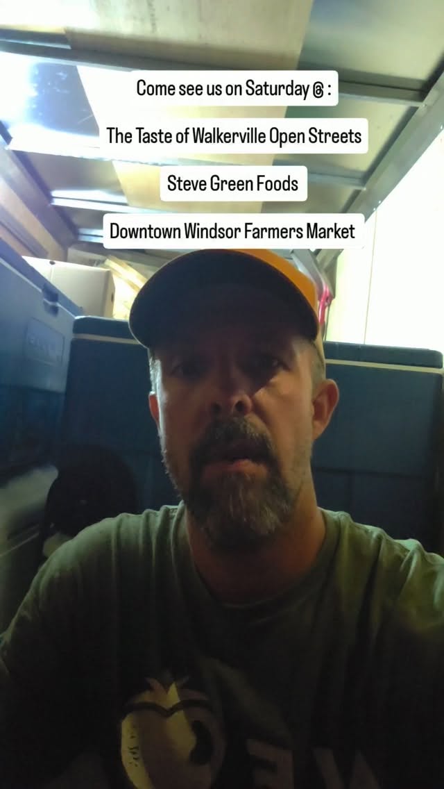 Find us tomorrow slinging veggies at all three locations :
The Downtown Windsor Farmers Market @dwfmarket 9am-2pm Pelissier St and Wyandotte
.
@stevegreenfoods 1506 Wyandotte Street East Corner of Wyandotte St and Gladstone Open 10am-6pm
.
@ The Taste of Walkerville @visitwalkerville
Open Streets 11am-10pm on Wyandotte Street East
.
.
#windsoressexcounty produce fresh and local all day long.
.
.
#yqg #windsor #essexcounty #windsoressex