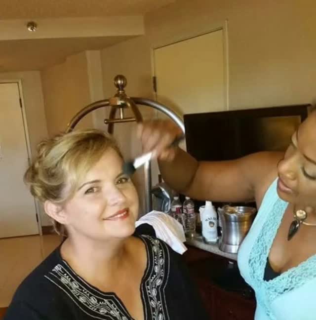 2Gorjis Makeup for every woman!
20 years later We are back together again.
This is called 'Client Acquisition.'
I started as a platform Makeup Artist:
Lancome, Iman and Este Lauder.
And before that, photography makeup.
And before that, I sold Mary Kay;
Queen of cosmetics.
I built my Makeup Business doing on location Bridal Makeup.
I've done over 1000+ Brides in my 30 year in 2Gorjis Spa business.
My favorite is making sure every bride looks 2Gorjis on her wedding day.
My client shown here 20 years ago and I doing her makeup yet again for a wedding. This time it is her daughter's wedding.
The Correct Makeup is done right and professional is timeless beauty!
💎Kim