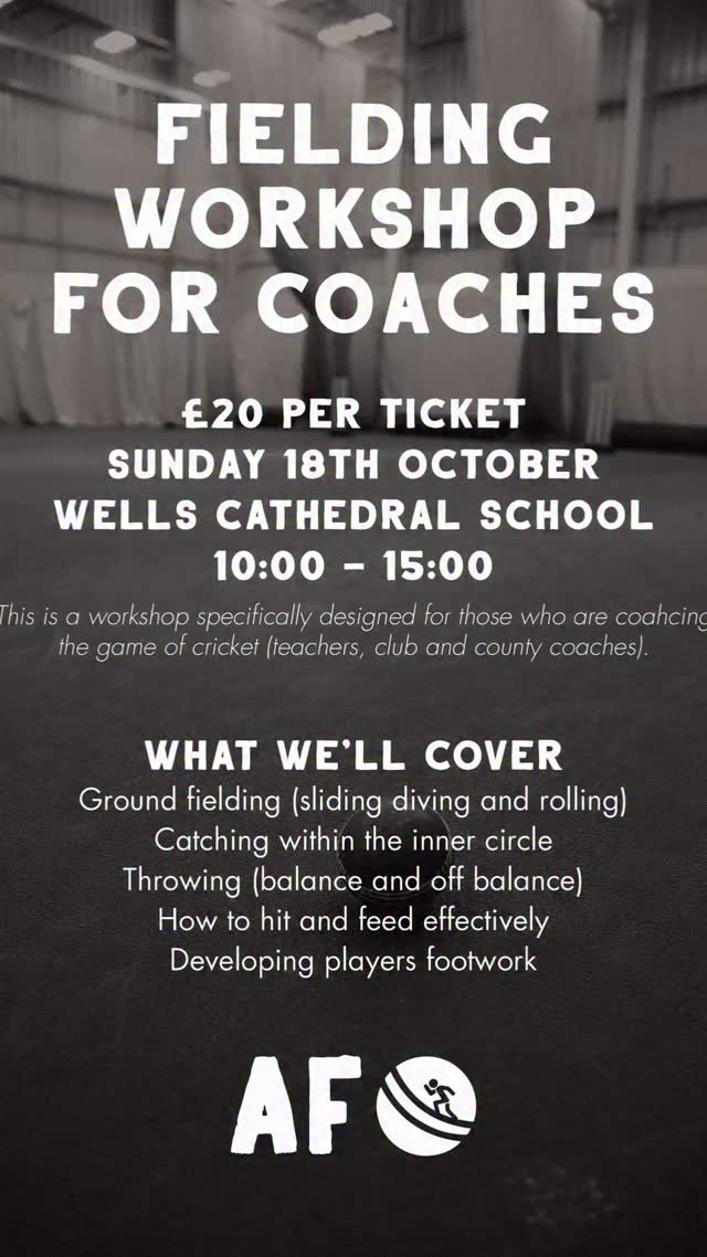 FIELDING COACHING WORKSHOP 🔗
If you’re a coach, teacher or volunteer working in cricket and would like to increase your library of resources for this upcoming winter, then this workshop is for you!
Link in bio 🔗
#fielding #cricket #athletic #workshop