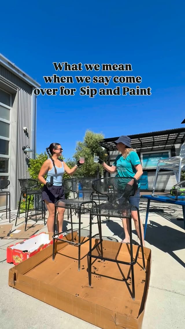 It’s hard work, but someone has to do it!! 🍸🖌️