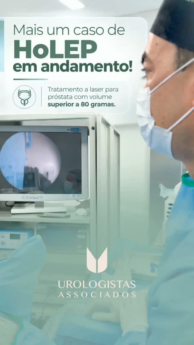 Mais um procedimento realizado com sucesso! 👨⚕️✨
O Dr. @juliano_fuzissaki, urologista, realizou mais um procedimento de HoLEP (Enucleação da Próstata com Holmium Laser), uma das tecnologias mais avançadas e eficientes para o tratamento da Hiperplasia Prostática Benigna (HPB), especialmente em próstatas de grande volume, superiores a 80g.
🔹 Alta precisão
🔹 Menor sangramento
🔹 Menor tempo de internação
🔹 Recuperação mais rápida
Tecnologia e cuidado para colocar a saúde urológica do paciente em primeiro lugar.
📍 Hospital UMC • Centro Clínico
R. Rafael Marino Neto, 600 • 4º andar
📞 (34) 3219-7777
#HoLEP #Urologia #HiperplasiaProstatica #HPB #SaudeDoHomem