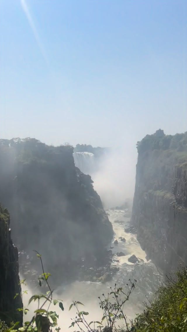 This is what thunder water sounds like - it was majestic and deeply moving. First time at Victoria falls and I was speechless