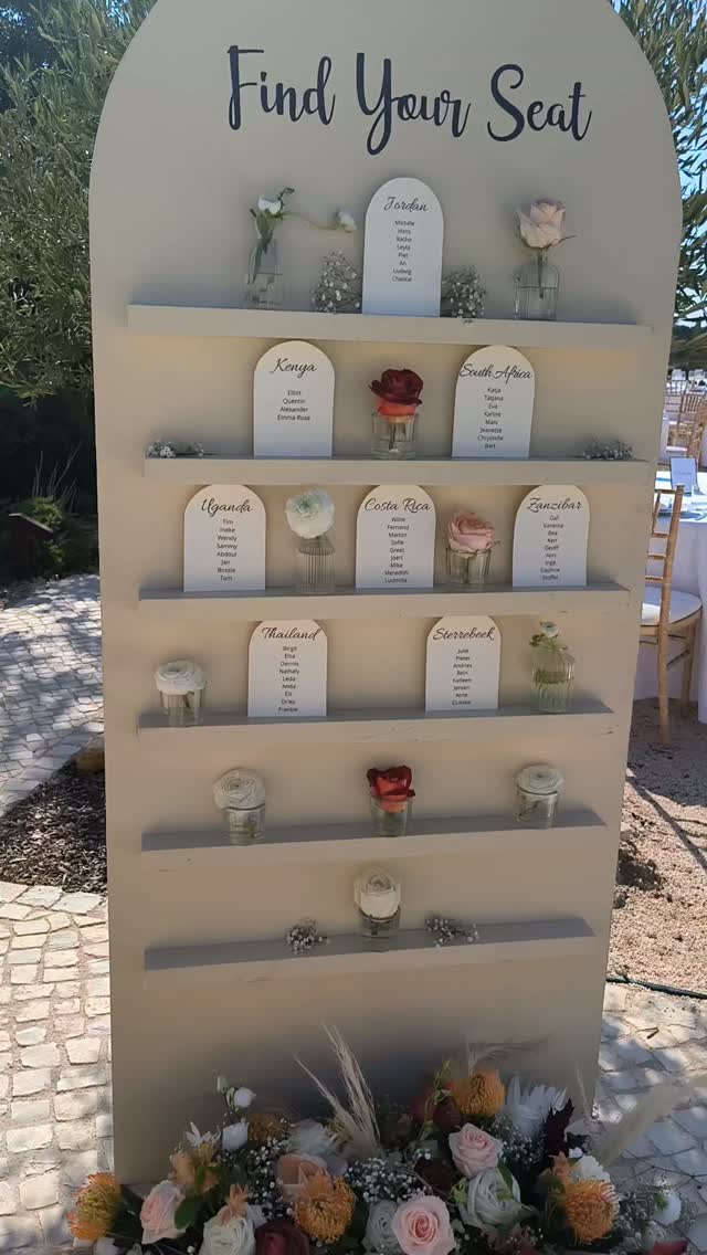 PT. Mais um dos nossos Painéis de plano de mesas personalizados com as cores do casamento ✨
EN. Another personalized sitting board that elevates your wedding decor✨
#weddingsabroad #weddingstationary #weddingdecorator #casamentodossonhos #decoracaodecasamento