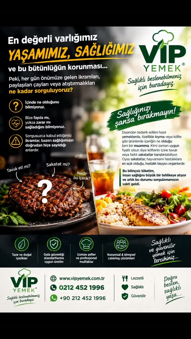 En değerli varlığımız yaşamımız, sağlığımız ve bu bütünlüğün korunması. Ancak yaşamımıza doğrudan müdahale eden en temel sektörü, yani beslenmeyi ne kadar önemsiyoruz? Her gün önümüze gelen ikramları, paylaşılan çayları veya atıştırmalıkları hiç sorgulamadan tüketiyoruz. İçinde ne olduğunu, bize fayda mı yoksa zarar mı sağladığını bilmeden, adeta sağlığımızı şansa bırakıyoruz. Sorgusuzca kabul ettiğimiz ikramlar, sadece sunulan basit yiyecekler değil, bazen sağlığımızın doğrudan hiçe sayıldığı anlardır. Dışarıdan tedarik edilen hazır yemeklerde, özellikle kıyma veya köfte gibi ürünlerde içeriğin ne olduğu tam bir muamma. Kimi zaman uygun fiyatlı olsun diye köftenin içine tavuk veya farklı sakatatlar karıştırılabiliyor. Oysa sakatatlar, hayvanların hastalıklara en açık olduğu, hastalık taşıyıcı organlardır. Bu bilinçsiz tüketim, insan sağlığını büyük bir tehlikeye atıyor ve artık bu durumu sorgulamamızın vakti geldi.