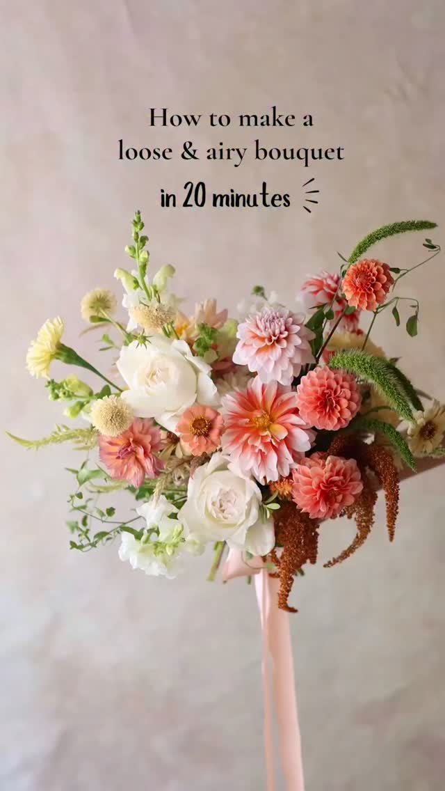 I created a loose and airy wedding bouquet in 20 minutes using the StemSlider System. 💐⏱️
This isn’t how I usually design a bouquet. When I’m creating for a wedding, I love taking my time thinking carefully about the colors, the overall composition, and enjoying the creative process.
But for this reel, I wanted to show you what I can do with the StemSlider.😊
Before creating bouquet using the StemSlider, it would often take me half an hour to two hours to completely finish a hand tied wedding bouquet and I would end up with sore hands. So I challenged myself to see what I could create in just 20 minutes.
The goal wasn’t to rush the design, it was simply to show what I can do to build and shape a loose and airy bouquet within a certain time frame when I have the right support.🌿
If I had more time, I would have added a few more movement flowers to make the bouquet feel softer and more special!
Flower list:
• dahlia
• celosia
• zinnia
• amaranthus
• grass
• garden rose
• scabiosa
• marigold
• snapdragon
• boxwood
Tool:
StemSlider System (gold with clear frogs)
.
.
.
.
.
#StemSlider #weddingbouquets #bridalbouquet #fallweddingbouquet #flowerbouquet
